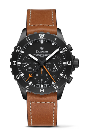 Damasko DC86V2 Orange Black Chronograph Watch