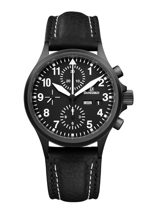 Damasko DC56 Black Automatic Chronograph Watch