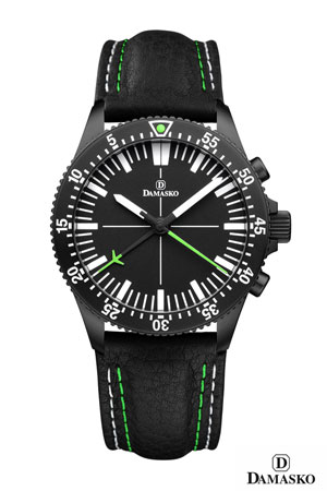 Damasko DC80 Green Black Automatic Chronograph Watch