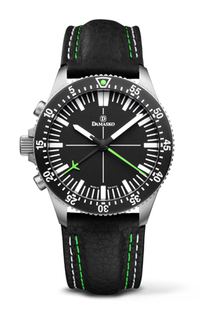 Damasko DC80 Left Handed Version Green Automatic Chronograph Watch