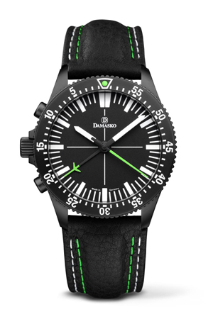 Damasko DC80 Left Handed Version Green Black Automatic Chronograph Watch
